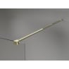 Mexen Lunar shower wall Walk-in left 80 x 200 cm, transparent 8 mm, gold - 830-080-000-50-00-L