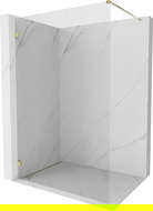 Mexen Lunar Walk-in Shower Wall Left 150 x 200 cm, Transparent 8 mm, Gold - 830-150-000-50-00-L