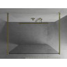 Mexen Kioto free-standing shower wall 160 x 200 cm, transparent 8 mm, gold - 800-160-002-50-00