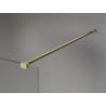 Mexen Lunar Walk-in Shower Panel Left 100 x 200 cm, Transparent 8 mm, Brushed Gold - 830-100-000-55-00-L