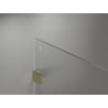 Mexen Lunar Walk-in Shower Panel Left 100 x 200 cm, Transparent 8 mm, Brushed Gold - 830-100-000-55-00-L
