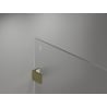 Mexen Lunar shower wall Walk-in left 80 x 200 cm, transparent 8 mm, gold - 830-080-000-50-00-L