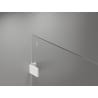 Mexen Lunar Walk-in Shower Wall Left 160 x 200 cm, Transparent 8 mm, White - 830-160-000-20-00-L