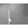 Mexen Lunar Walk-in Shower Wall Left 160 x 200 cm, Transparent 8 mm, White - 830-160-000-20-00-L