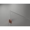 Mexen Lunar Walk-in Shower Screen Left 130 x 200 cm, Transparent 8 mm, Rose Gold - 830-130-000-60-00-L