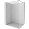 Mexen Lunar Walk-in Shower Screen Left 70 x 200 cm, Transparent 8 mm, Brushed Copper - 830-070-000-65-00-L