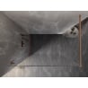 Mexen Lunar Walk-in Shower Screen Left 70 x 200 cm, Transparent 8 mm, Brushed Copper - 830-070-000-65-00-L