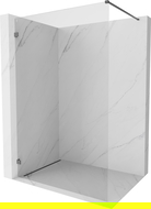Mexen Lunar shower screen Walk-in left 90 x 200 cm, transparent 8 mm, brushed gun grey - 830-090-000-66-00-L