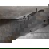 Mexen Lunar Walk-in Shower Wall Left 140 x 200 cm, Transparent 8 mm, Brushed Gun Gray - 830-140-000-66-00-L