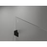 Mexen Lunar shower wall Walk-in left 60 x 200 cm, transparent 8 mm, black - 830-060-000-70-00-L