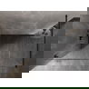 Mexen Lunar Shower Wall Walk-in Left 130 x 200 cm, Transparent 8 mm, Black - 830-130-000-70-00-L