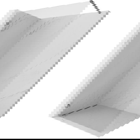 Mexen Lunar Walk-in Shower Screen Left 110 x 200 cm, Transparent 8 mm, Gun Metal - 830-110-000-95-00-L