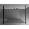 Mexen Kioto free-standing shower wall 160 x 200 cm, transparent 8 mm, black - 800-160-002-70-00
