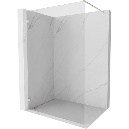 Mexen Lunar Walk-in Shower Wall Left 70 x 200 cm, Clear 8 mm, Brushed Nickel - 830-070-000-97-00-L