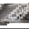 Mexen Lunar Walk-in Shower Wall Left 100 x 200 cm, Transparent 8 mm, Brushed Nickel - 830-100-000-97-00-L