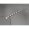 Mexen Lunar Walk-in Shower Wall Left 130 x 200 cm, Transparent 8 mm, Brushed Nickel - 830-130-000-97-00-L