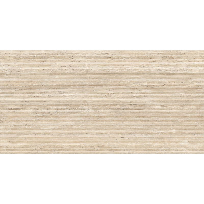 Mexen Neo Travertino Liner Natural glazed rectified porcelain tile, floor and wall tile 120 x 60 cm, matte - TL302-120-060-05