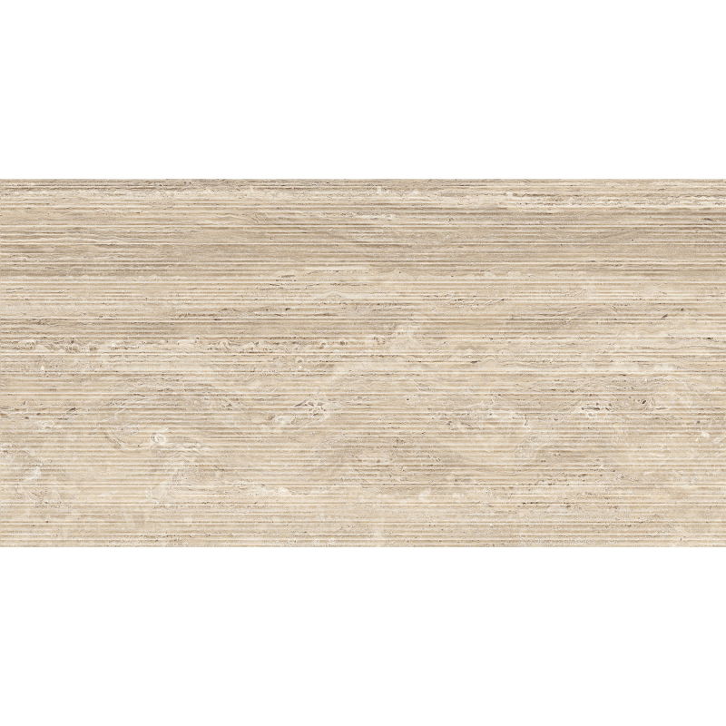 Mexen Neo Travertino Liner Natural glazed rectified porcelain tile, floor and wall tile 120 x 60 cm, matte - TL302-120-060-05