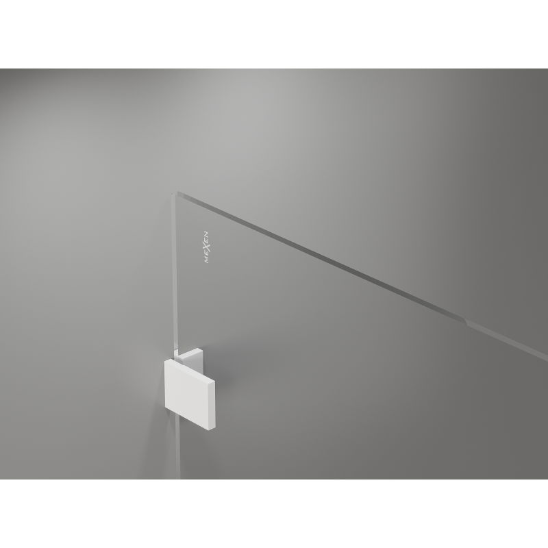Mexen Lunar Walk-in Shower Screen Right 50 x 200 cm, Transparent 8 mm, White - 830-050-000-20-00-P