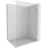 Mexen Lunar Walk-in Shower Screen Right 50 x 200 cm, Transparent 8 mm, White - 830-050-000-20-00-P