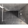 Mexen Lunar Walk-in Shower Screen Right 50 x 200 cm, Transparent 8 mm, White - 830-050-000-20-00-P