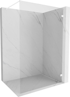 Mexen Lunar Shower Wall Walk-in Right 130 x 200 cm, Transparent 8 mm, White - 830-130-000-20-00-P