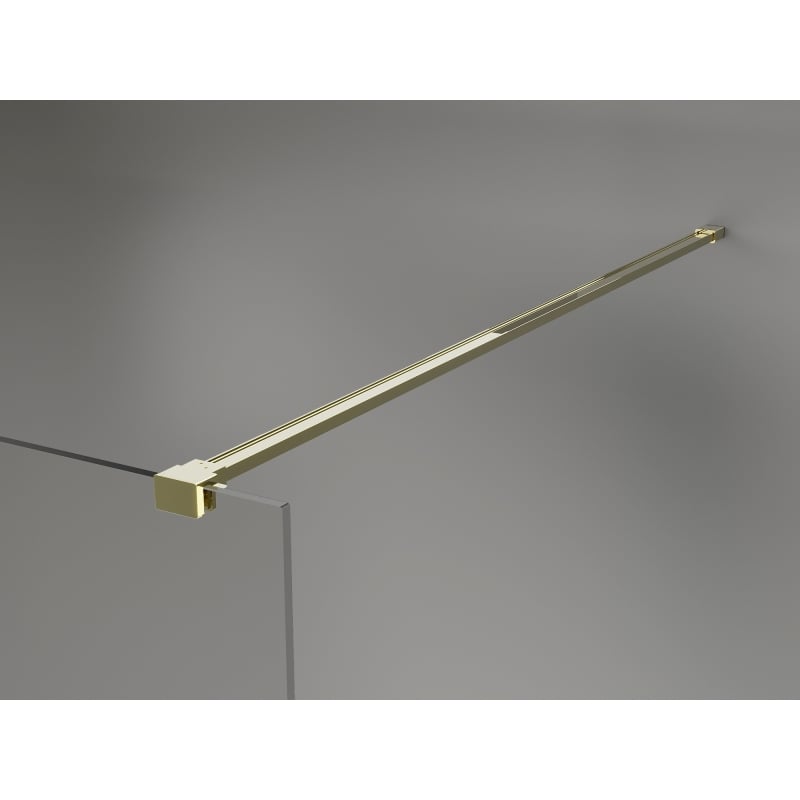 Mexen Lunar Walk-in Shower Wall Right 70 x 200 cm, Transparent 8 mm, Gold - 830-070-000-50-00-P