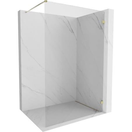 Mexen Lunar Walk-in Shower Wall Right 70 x 200 cm, Transparent 8 mm, Gold - 830-070-000-50-00-P