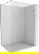 Mexen Lunar Walk-in Shower Wall Right Side 100 x 200 cm, Transparent 8 mm, Gold - 830-100-000-50-00-P
