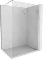Mexen Lunar Shower Wall Walk-in Right 150 x 200 cm, Transparent 8 mm, Gold - 830-150-000-50-00-P