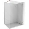 Mexen Lunar Walk-in Shower Wall Right 70 x 200 cm, Transparent 8 mm, Pink Gold - 830-070-000-60-00-P