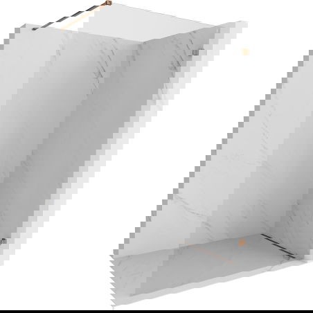 Mexen Lunar Walk-in Shower Screen Right 110 x 200 cm, Transparent 8 mm, Pink Gold - 830-110-000-60-00-P