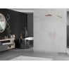 Mexen Kioto freestanding shower wall 110 x 200 cm, frosted 8 mm, pink gold - 800-110-002-60-30