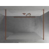 Mexen Kioto freestanding shower wall 110 x 200 cm, frost 8 mm, rose gold - 800-110-002-60-30