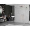 Mexen Kioto Free-standing shower wall 120 x 200 cm, frost 8 mm, rose gold - 800-120-002-60-30