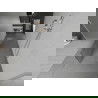 Mexen Kioto free-standing shower screen 120 x 200 cm, Transparent/Frosted 8 mm, Chrome - 800-120-002-01-35