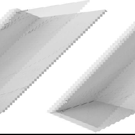 Mexen Lunar L Shower Wall Walk-in Left 90 x 200 cm, transparent 8 mm, chrome - 830L-090-000-01-00-L