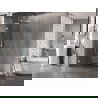 Mexen Lunar L Walk-in Shower Wall Left 90 x 200 cm, Transparent 8 mm, White - 830L-090-000-20-00-L