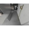 Mexen Kioto freestanding shower wall 120 x 200 cm, clear/frosted 8 mm, gold - 800-120-002-50-35