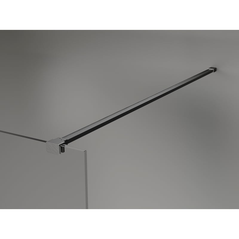 Mexen Lunar shower wall Walk-in right 120 x 200 cm, transparent 8 mm, brushed gun gray - 830-120-000-66-00-P