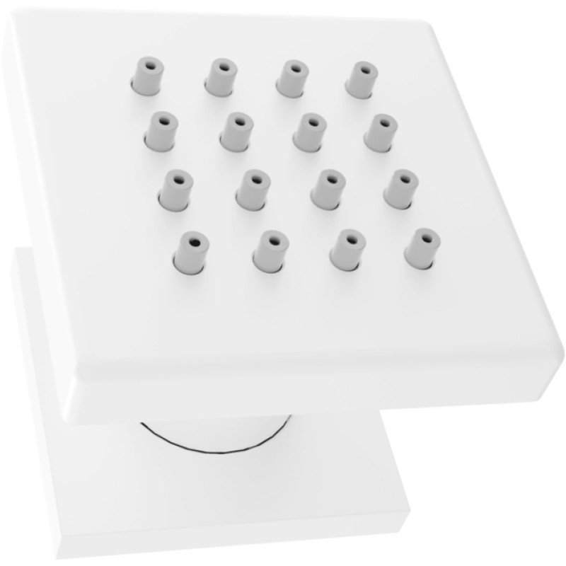 Mexen Cube wall-mounted side jet, white - 79360-20