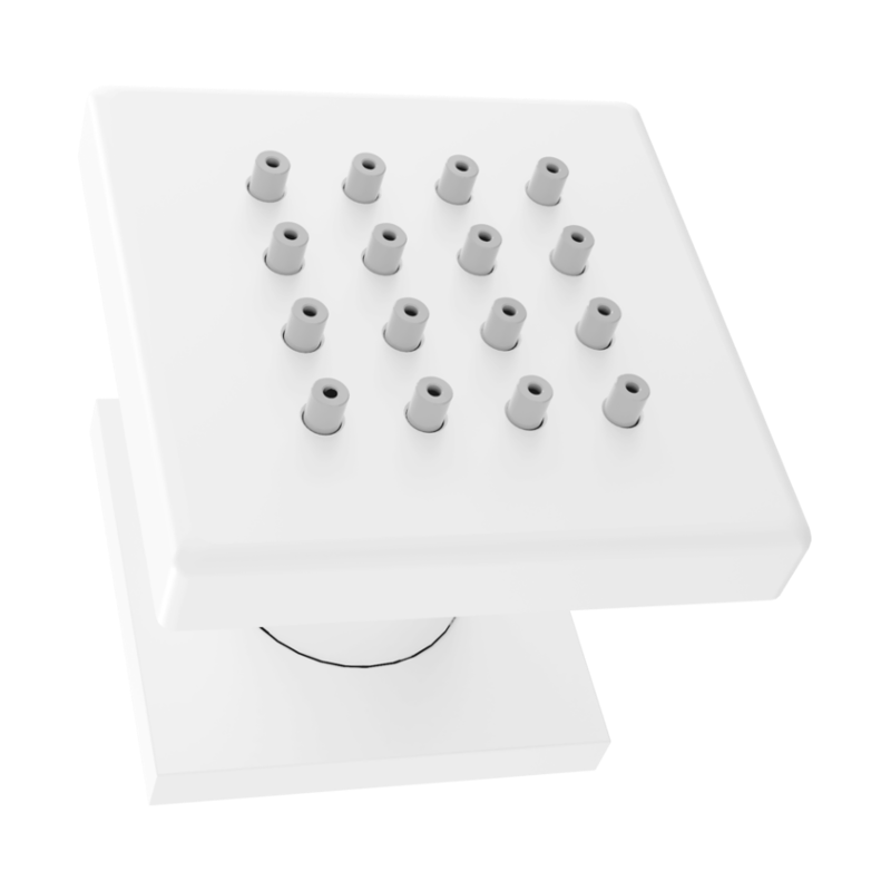 Mexen side-mounted nozzle, white - 79360-20