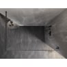Mexen Lunar shower wall Walk-in right 160 x 200 cm, transparent 8 mm, gun gray brushed - 830-160-000-66-00-P