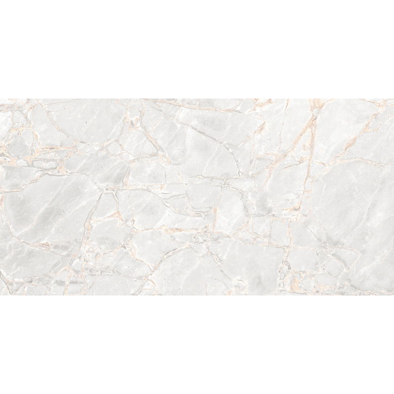 Mexen Rubble Bianco glazed rectified porcelain tile G1, floor and wall tile 120 x 60 cm, carving - TL401-120-060-00