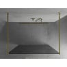 Mexen Kioto free-standing shower screen 100 x 200 cm, Graphite, Gold - 800-100-002-50-40