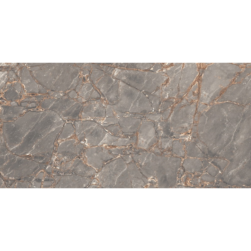 Mexen Rubble Grey glazed rectified porcelain tile G1, floor and wall tile 120 x 60 cm, carving - TL401-120-060-02
