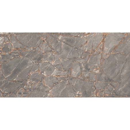 Mexen Rubble Grey glazed rectified porcelain tile G1, floor and wall tile 120 x 60 cm, carving - TL401-120-060-02