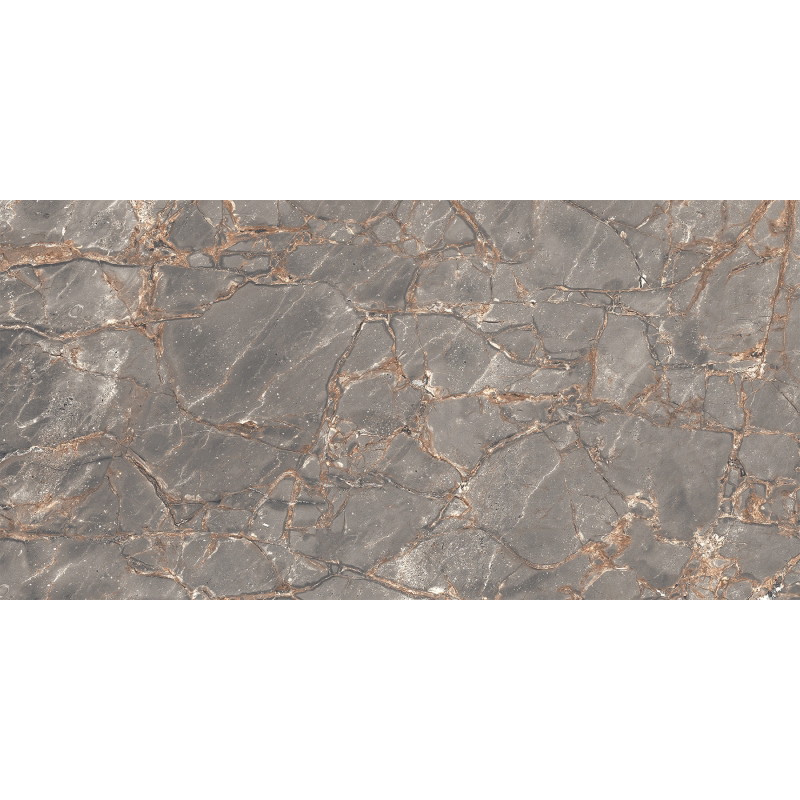 Mexen Rubble Grey glazed rectified porcelain tile G1, floor and wall tile 120 x 60 cm, carving - TL401-120-060-02