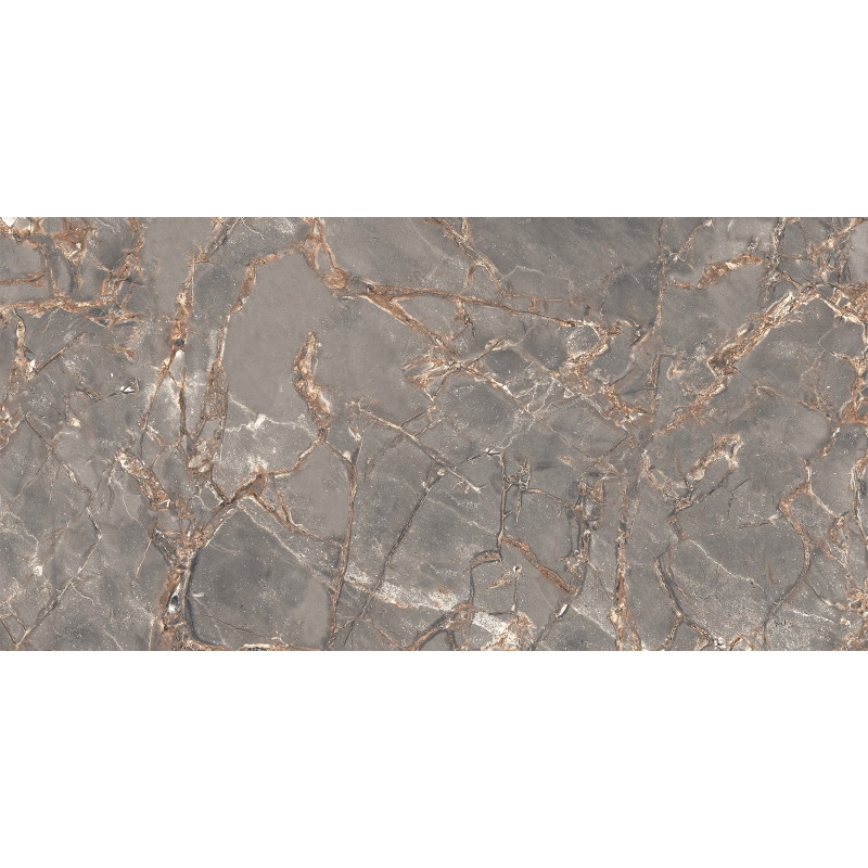 Mexen Rubble Grey glazed rectified porcelain tile G1, floor and wall tile 120 x 60 cm, carving - TL401-120-060-02