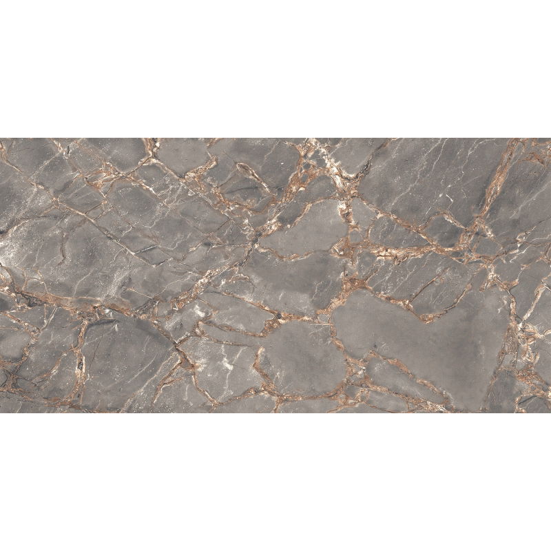 Mexen Rubble Grey glazed rectified porcelain stoneware G1, floor-wall tile 120 x 60 cm, carving - TL401-120-060-02